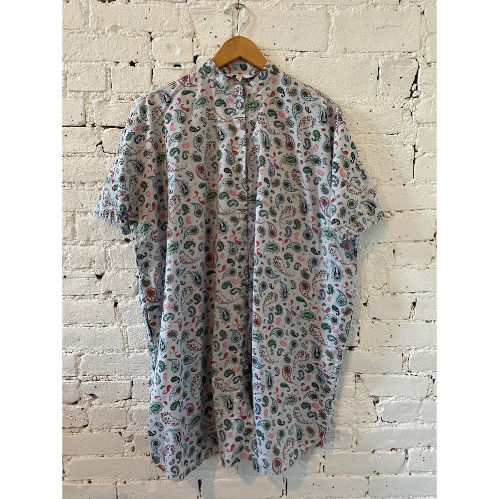 & Other Stories paisley button down shirt dress